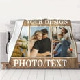 thumbnail image 3 of Custom Blankets with Photos Personalized Picture Blankets Customized Photo Blanket Gifts Birthday Gift for Wife Husband Girlfriend Boyfriend, 3 of 6