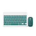 thumbnail image 1 of Combinación De Teclado Y Mouse Inalámbricos Para Pc iPad Blanco/Verde Oscuro, 1 of 4