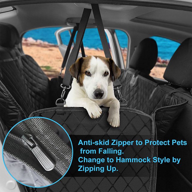 Xihbxyly Almohadilla para Mascotas para Coche, Diseño Resistente a Arañazos, Algodón Pp Suave y Tela 600D, Fácil de Instalar y Lavable a Máquina, Universal para Todo Tipo de Coches, Suv, Perros Grand