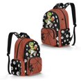thumbnail image 5 of SCRAWLGOD Dinosaur Basketball Print Red Black Kids Backpacks for Boys Girls Multi-Pocket Large Daypack Casual Knapsack Elementary Primary Middle School Bookbags, 5 of 7