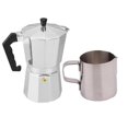 thumbnail image 1 of DOLITY Pot Top Percolator 3 Cups + 350ml Milk Frothering Jug, 1 of 9