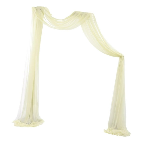 Boda Draping Arbor Drapery Reutilizable Party Telón de fondo Paneles 70x550cm 6 Yard para cumpleaños Escaleras Fiestas tejado Recepción 1x Yotijar cortina de arco de boda