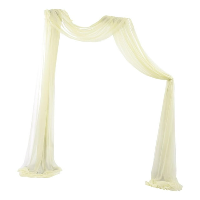 Boda Draping Arbor Drapery Reutilizable Party Telón de fondo Paneles 70x550cm 6 Yard para cumpleaños Escaleras Fiestas tejado Recepción 1x Yotijar cortina de arco de boda