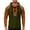 Army Green, variant on Mens Hooded Henley Shirt Long Sleeve Lace Up Vintage Tactical Western Casual Sports T-shirt Solid Tee