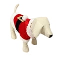 thumbnail image 4 of Fiudx Ropa Navideña para Mascotas, Disfraz de Papá Noel para Perros, Tela de Algodón, Cálida y Acogedora, Perfecta para El Invierno, Aspecto Adorable, Ajuste Cómodo, Talla M, Largo de Espalda 30 Cm., 4 of 7