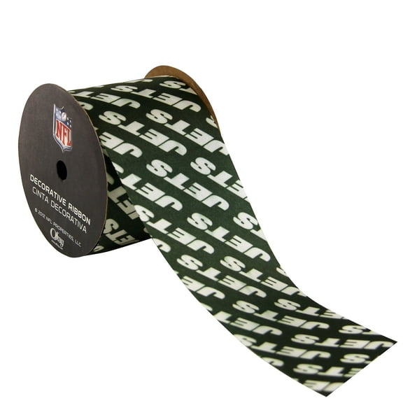 Offray 2.5"x9' NFL New York Jets Ribbon