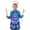 Purple Blue Tie, variant on Rainbow Tie Dye Mandala Pattern Kids Aprons for Girls and Boys,Adjustable Neck Strap Toddler Aprons for Kids Cooking Baking