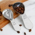 thumbnail image 7 of Coffee Measuring Spoon, Stainless Steel Scoop, 15ml 30ml Capacity with Wooden Handle, Polished Mirror Finish Durable Baking and Tea Seasoning Kitchen Tool, 7 of 7