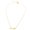 Gold color, variant on Elegant Gold/Silver Plated Stainless Steel Necklace Symbolizing Strength and Protect for Daily Wear and Special Occasions