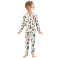 thumbnail image 7 of Boys Pajamas Girls Pajama Cute Santa Claus Moose Gift Cute Comfortable Cotton Two-piece Pajama Set, 7 of 7