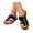 B Black, variant on Wovix Slippers For Women Plaid Arch Support Open Toe Sandals Wedges Sandals Breathable Lightweight Shoes With Strap Casual Daily Wear