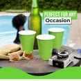 thumbnail image 4 of Amscan Kiwi Green 18oz Plastic Party Cups – 50 Count, 4 of 4