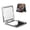 Square, variant on Crocodile Funny Surf Psychedelic Portable Double-Sided Face Mirror Square, Magnifying Compact Pocket Mirror with PU Leather Cover