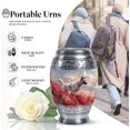 thumbnail image 3 of Dog Crimson Wild Elegance Cremation Keepsakes - Decorative Keepsakes For Ashes - Mini Urns For Human Ashes Keepsake - Mini Urns For Ashes - Keepsake For Human Ashes (Size 3inch, 1pcs), 3 of 5
