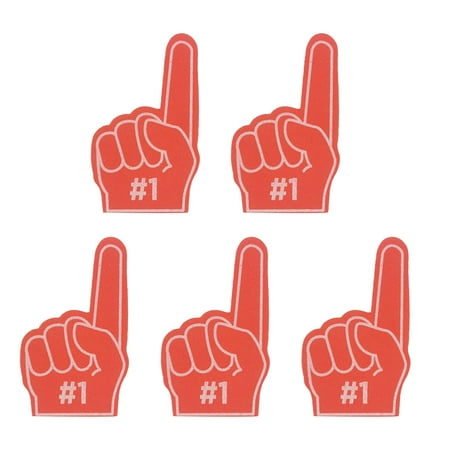 

TINYSOME 5x Mini Foam Fingers #1 EVA Foam Cheering Gloves 6x10cm/2.36x3.94 Outdoor Essentials Cheerleading Supplies for Sports