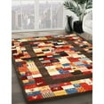 thumbnail image 2 of Ahgly Company Indoor Rectangle Contemporary Saffron Red Abstract Area Rugs, 7' x 10', 2 of 6