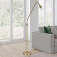 thumbnail image 2 of Henn&Hart 12" Brass Metal/Glass Floor Lamp, 2 of 10