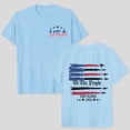 thumbnail image 5 of Duqingm Stars And Stripes Shirt Women's America 250 Printed Casual T-Shirt United States 250Th Anniversary Patriotic Tee Sky Blue,S, 5 of 7