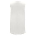 thumbnail image 7 of Guzom Tank Tops for Women Pack Cotton New Sleeveless Crew Neck Solid Color Tank Tops White M, 7 of 7