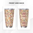 thumbnail image 3 of Rateoe Seashells Printed Car Guy Gifts for Men Women Tumbler - 20oz/590ml Double Wall Vacuum Insulated Stainless Steel Travel Tumbler Cups with Lid & Straw-Without Straw, 3 of 8