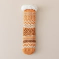 thumbnail image 6 of qolati Women Fuzzy Socks Non Slip Winter Warm Puffy Slipper Socks Soft Thick Fleece Lined Home Floor Comfy Socks, 6 of 6