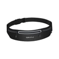 thumbnail image 4 of Riñonera con cinturón para correr, riñonera elástica ajustable para mujer y hombre, bolsa para teléfono, riñonera deportiva para gimnasio, deportes de Negro, 4 of 8