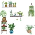 thumbnail image 2 of Farcauo Plant Wall Decals Peel and Stick Wall Stickers & Murals Plant Wall Stickers for Bedroom Living Room Bathroom Kitchen Plant Wall Decals Art Decor for Wall Boho Decorative Wall Stickers, 2 of 5