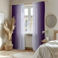 thumbnail image 5 of Purple Curtains 84 Inch Length for Living Room 2 Panel Set Purple and Grey White Window Treatment Curtains Lavender Ombre Gradient Light Filtering Curtains Modern Abstract Drapes, 5 of 6