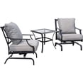 thumbnail image 2 of Grand Patio 3-Piece Rocking Motion Patio Chairs Set Metal Outdoor Chairs Set of 2 with Coffee Table, Gray, 2 of 6