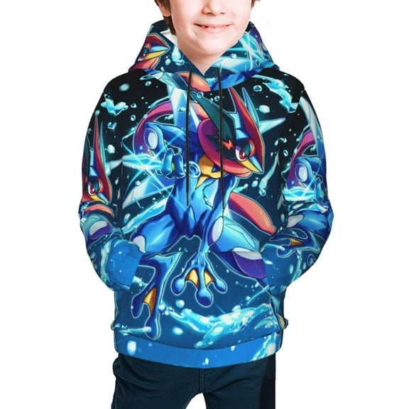 Youth Cartoon Hoodie Fashion Long Sleeve Kids Pullover Coat Casual Hoody Hooded Sweatshirts for Boys Girls