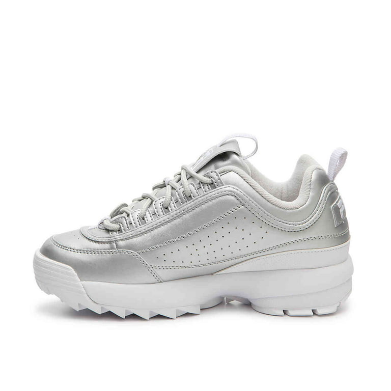 Verstenen Reageren T Fila Women's Disruptor Ii Premium Metallic Silver / White Ankle-High  Sneaker - 7.5M - Walmart.com