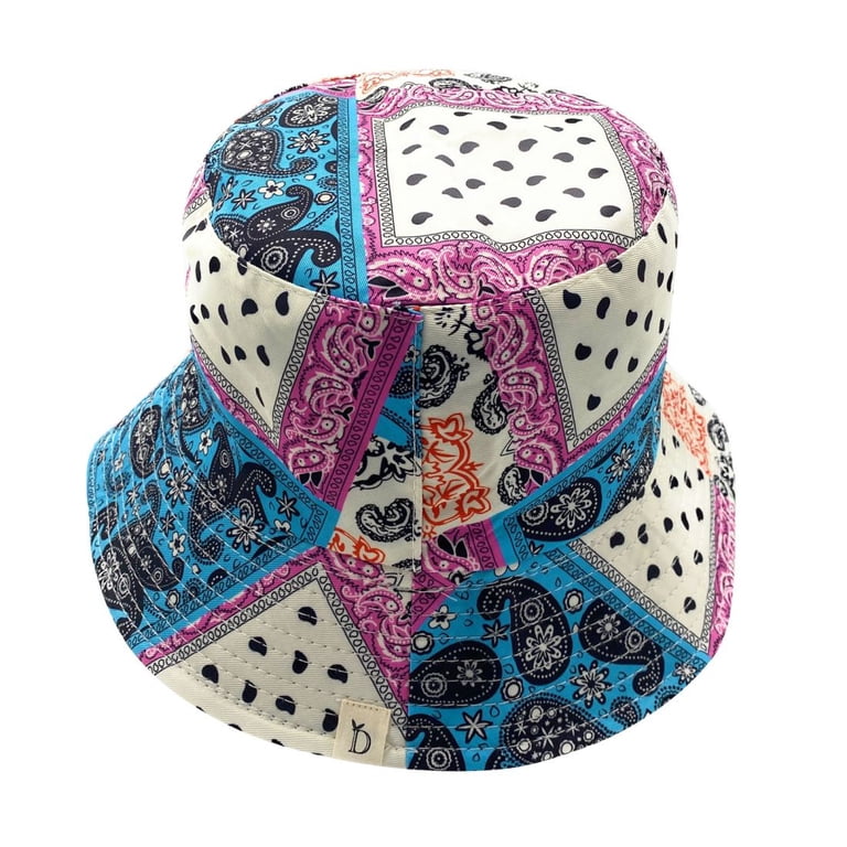 Empire Cove Paisley Bandana Reversible Bucket Hat Fisherman Cap Empire Cove Paisley Bandana Reversible Bucket Hat Fisherman Cap