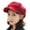 Red, variant on Ladies Beret Short Brim Plush Retro Dome Solid Color Headpiece Lightweight English Style Octagonal Cap Peaked Cap for Shopping Travel Dating