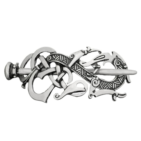 Retro  Hairpin Shiny Alloy Hair Vintage Hair Accessories Hair Slide Clip with Stick for Women Girls