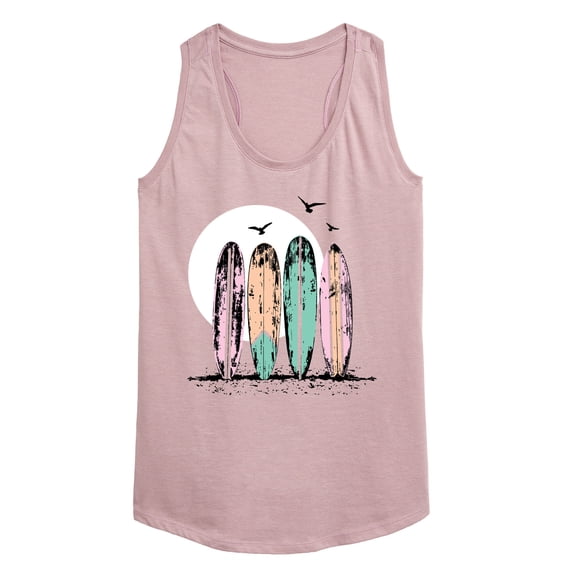 Instant Message - Vintage Surfboards Graphic Racerback Tank