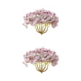 thumbnail image 2 of Naiovety Flores artificiales de hortensia, ramas de seda de calidad, decoración para fiesta de boda, bricolaje, guirnalda de simulación, Violeta 2piezas, 2 of 6