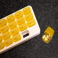 thumbnail image 4 of Pill Thing 31 Day Monthly Pill Organizer with Removable Pods, Yellow/Grey, 2 Pack for Medications and Travel, 4 of 6