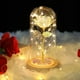 thumbnail image 1 of Rosa de La Bella y La Bestia JanHm Rosa Eterna Galaxia Con Luz LED, 1 of 5