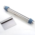 thumbnail image 3 of Adjustable Thicknes Flour Rolling Pin with Scale Mat Dough Scraper 430 Stainless Steel Cooking Tools Baking Utensils, 3 of 14