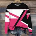 thumbnail image 2 of Tao Tao Kids Long Sleeve Shirts For Boys Girls Casual Crew Neck Loose Fit Blouses Print Tee Tops 2025 Fall Trendy Clothes Pullover Tops Hot Pink 7 Years, 2 of 3