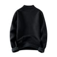 thumbnail image 2 of Men's Mock Neck Fleece Lined Sweater Long Sleeve Soft Casual Pullover Top, 2 of 7