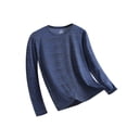 thumbnail image 5 of Annhoo Shirts for Men Casual Pullover Block Color Crewneck Breathbale Long Sleeve Lightweight Tops Loose Clothes, 5 of 5