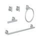 thumbnail image 2 of 5pcs/Set Stainless Steel Towel Bar Set Including Towel Bar, Tissue Holder, Coat Hook, Robe Hook And Towel Ring For Bathroom, 2 of 5