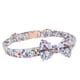 thumbnail image 5 of Collar de pajarita para perro, Collar de pajarita para gato con patrón de flores ajustable de algodón con hebilla en D para perros y gatos, 5 of 8