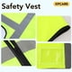 thumbnail image 2 of Chaleco de seguridad XPCARE reflectante de alta visibilidad verde con bolsillos, paquete de 10, 2 of 6