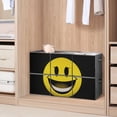 thumbnail image 6 of Set of 6 Collapsible Oxford Fabric Storage Cubes with Handles, Foldable Closet Organizer Bins for Clothes, Toys, Shelves, Home & Kitchen Creep Smiley, 6 of 7