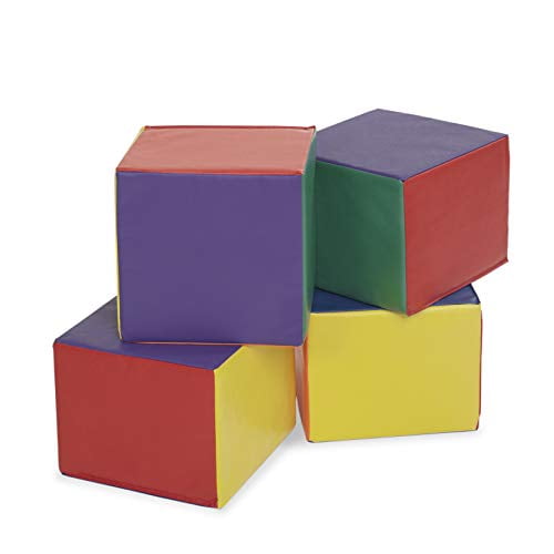 Softscape Children S Carry Me Cube Colorful Flexible Seating For Classrooms Daycares And Homes 4 Piece Set Assorted Walmart Com Walmart Com
