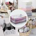 thumbnail image 4 of Foldable Fabric Storage Bin Home Cubes Clothing Organizer Bins Large Collapsible Box Basket for Home Organizer Purple Trees, 4 of 7