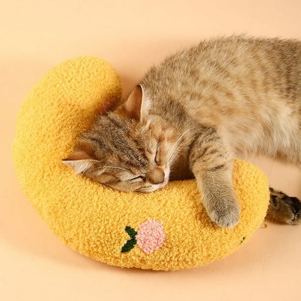 Pillows For Cats And Dogs Soft U Shaped Plush Pillow For Small Dogs To Cervical Spine