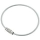 thumbnail image 1 of Uxcell 6" Cable de llavero de alambre 5 paquetes anillo de llave de acero inoxidable plata, 1 of 6